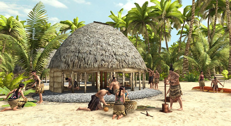 Polynesische familienederzetting (Samoa, 15e eeuw)