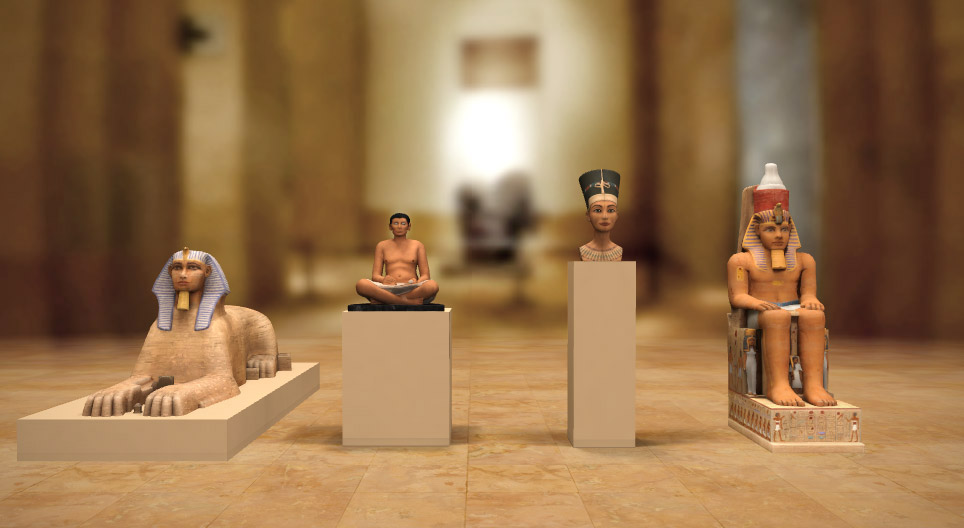 Meesterwerken van de oud-Egyptische beeldhouwkunst