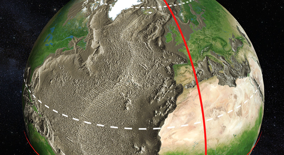 Mapa do fundo marinho